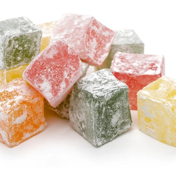 Narin Turkish Delight Fruit Flavors, Candies, Snacks, Sweet - Turkish Candy - Turkish Sweets