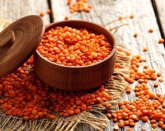 Reis Red Lentil , Legume , All Natural , 1lb - 450g