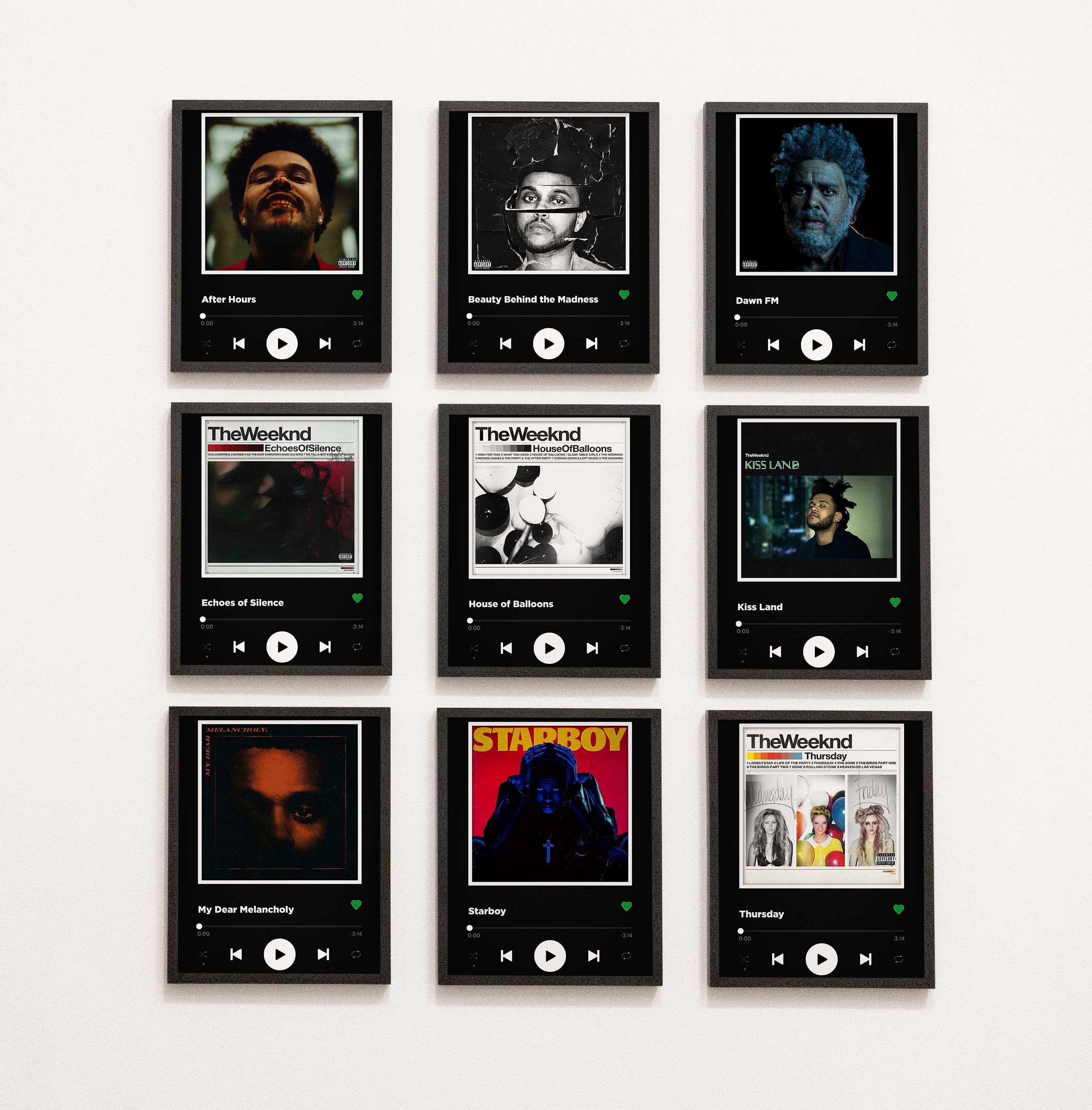 The Weeknd Posters Set Portada del álbum Impresión - Etsy México