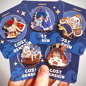Cozy Genshin Enamel Pins - Vol. 2