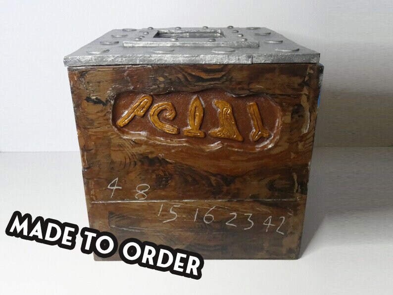 LOST Hatch Inspired Wooded Box Dharma Etsy