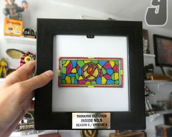 INTERIOR N.° 9 Réplica de la puerta número 9 - Cualquier número 9 hecho a medida en 3D en un marco / ¡Elige el tuyo!