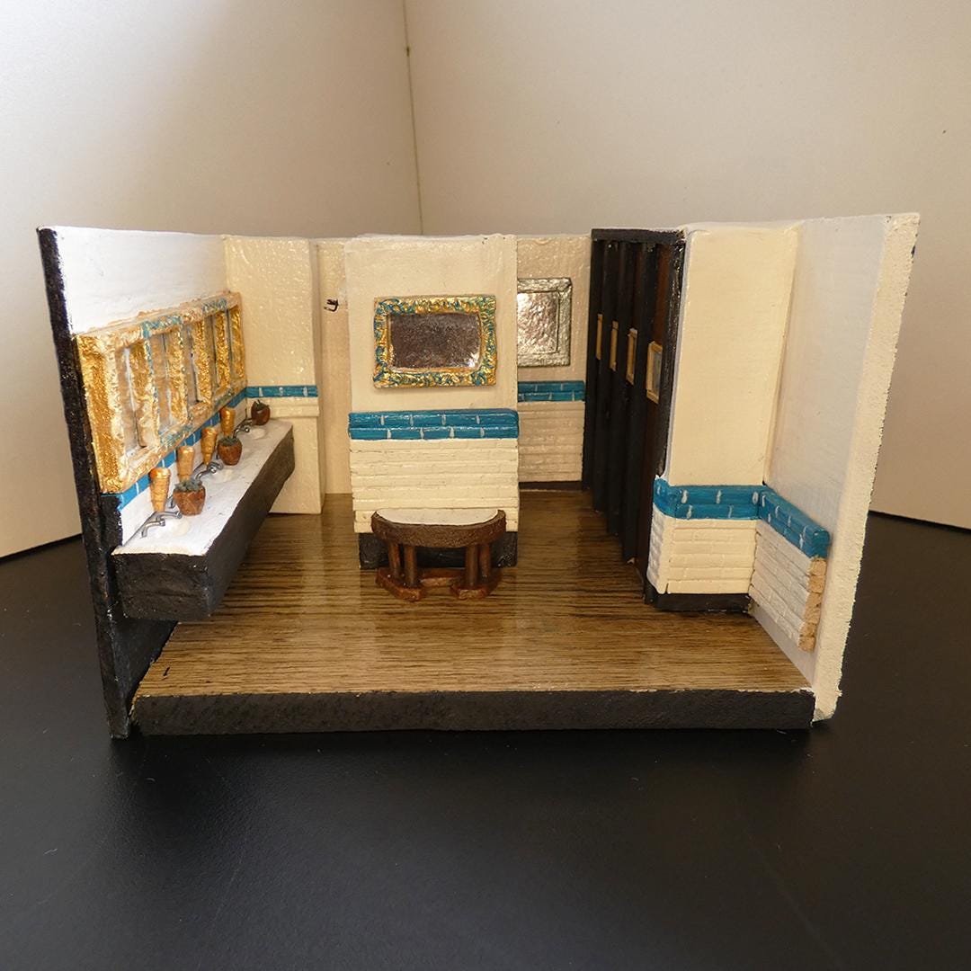 Inside No.9 Plodding on Tv Set Miniature Diorama - Etsy