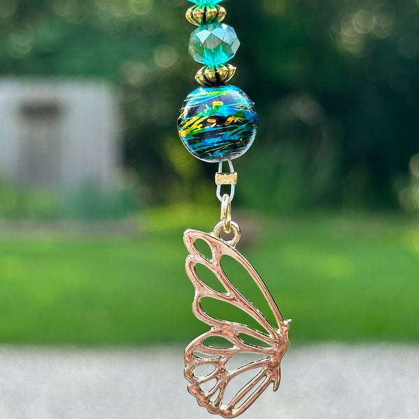 Butterfly Rear View Mirror Charms Etsy