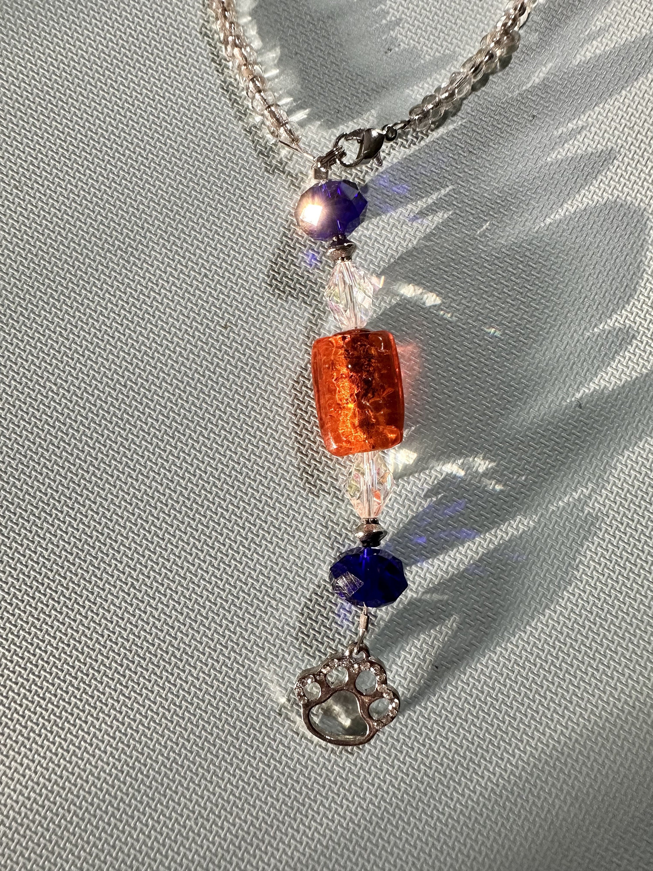 Auburn Tigers Necklace or Rear View Mirror Charm by joolrylane, $28.00