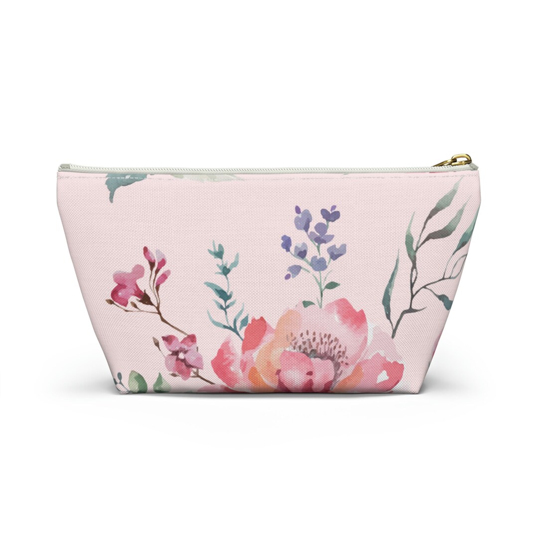 Coquette Floral Makeup Bag Pink Floral Coquette Accessory Etsy