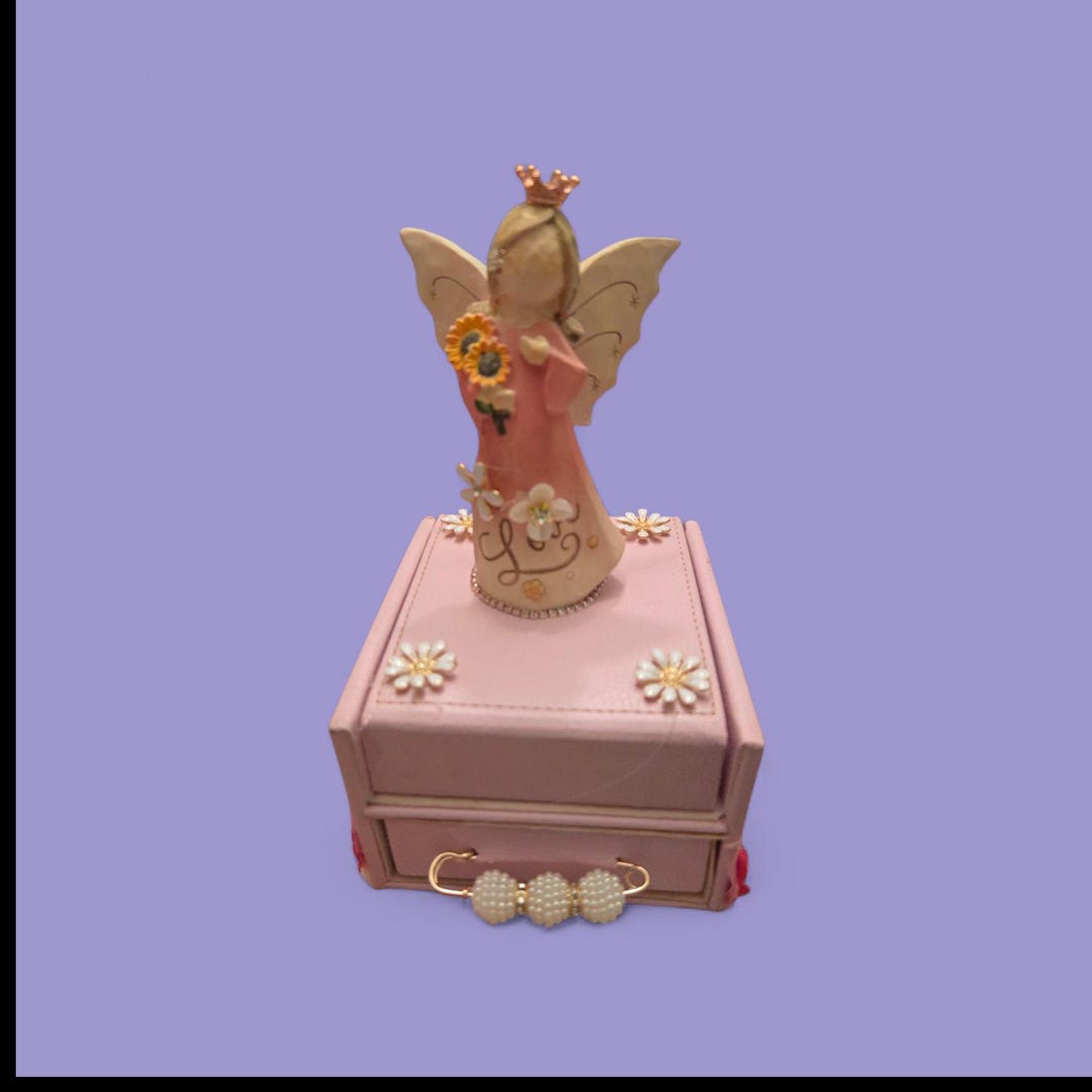 Angel Princess Clock and Jewelry Box - Etsy