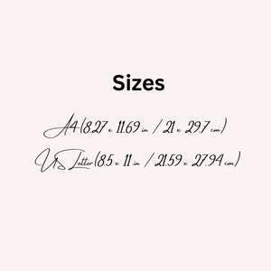Op de afbeelding: Papierformaten: A4 (8,27 x 11,69 inch / 21 x 29,7 centimeter) en US Letter (8,5 x 11 inch / 21,59 x 27,94 centimeter).