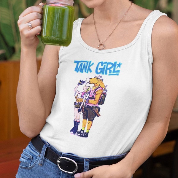 Tank Girl Feminist Charlie Tank Top, Funny Original Style Aesthetic Unisex Gamer Cult Retro Movie Music vintage Film Gift Tee, For Man Woman