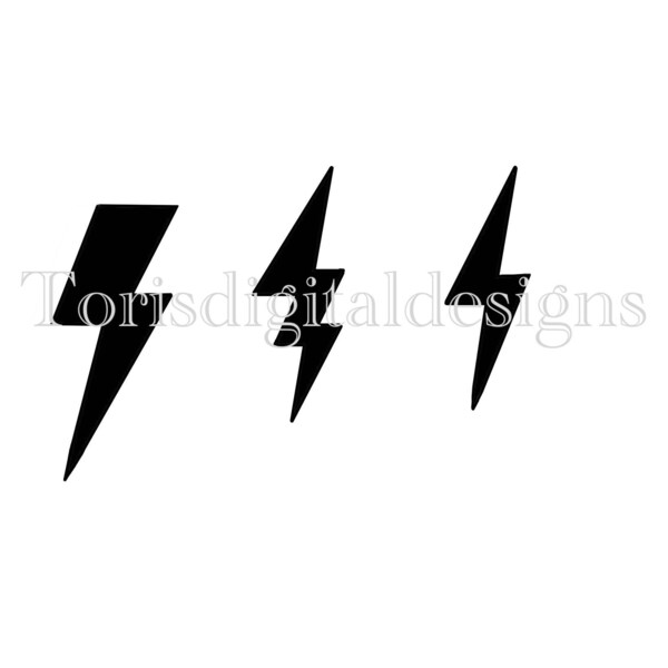 Lighting bolts SVG