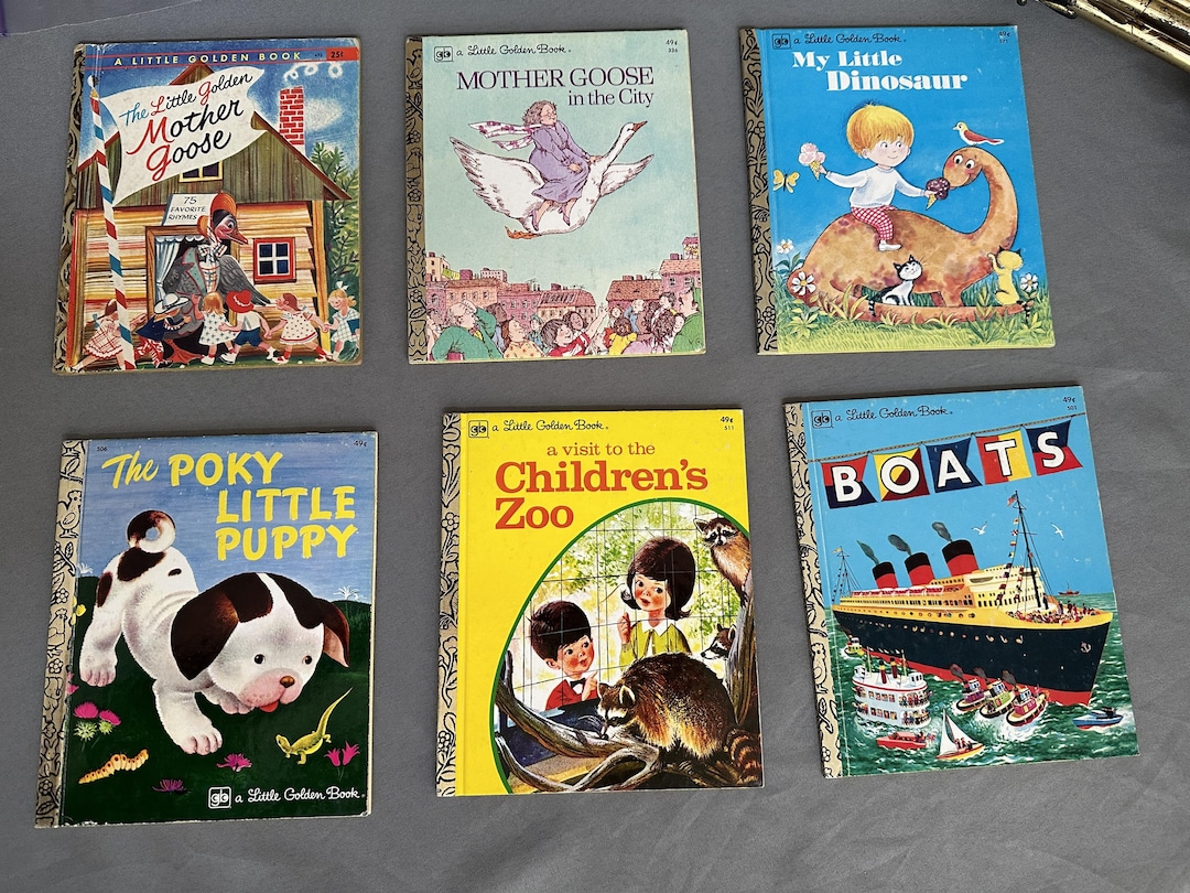 Vintage Little Golden Books Disney & Classic Set | Gold Spine Children ...