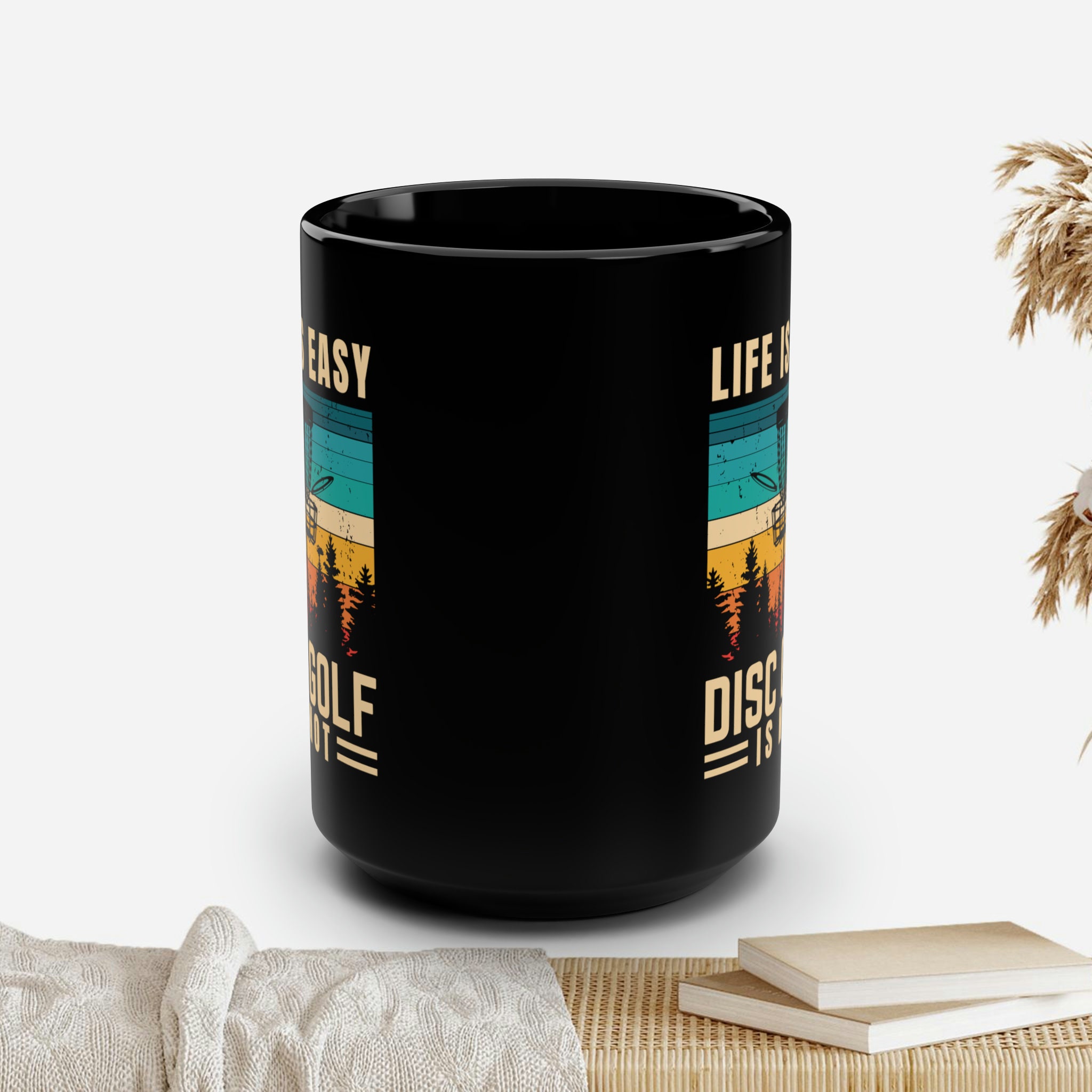 Disc Golf Themed Coffee Mug 15oz Microwave Safe Tea Cup Discgolf Gift