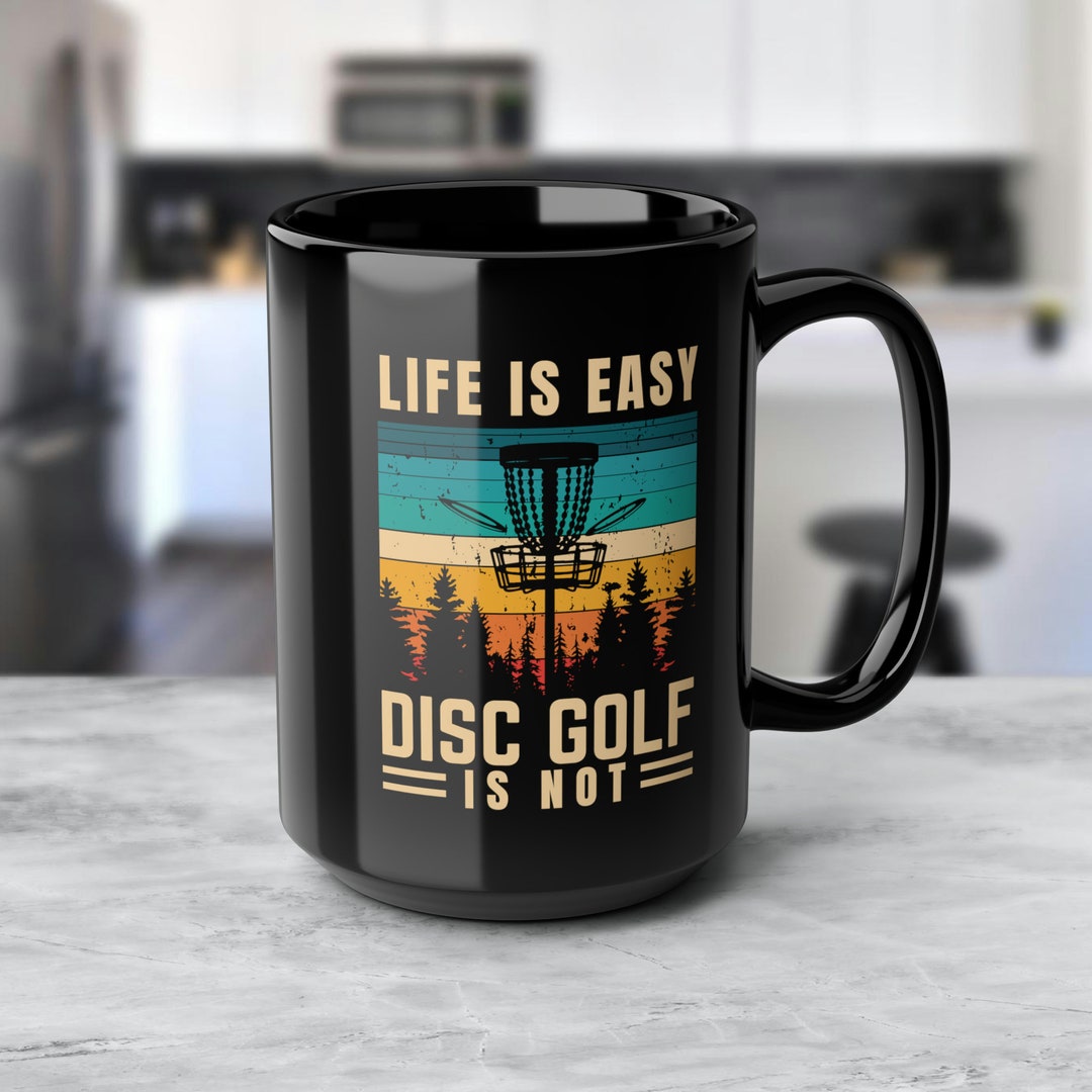 Disc Golf Themed Coffee Mug 15oz Microwave Safe Tea Cup Discgolf Gift