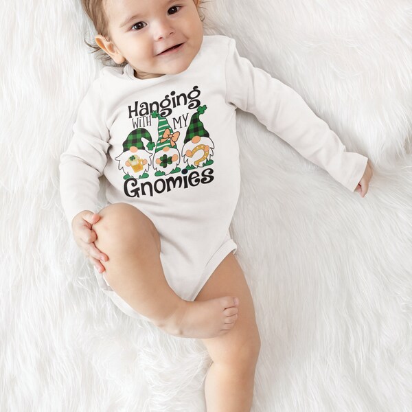 Saint Patrick's Day Infant Long Sleeve Bodysuit, Saint Paddys Day Bodysuit, Babies Saint Patrick Day Tee, Matching Family Tees