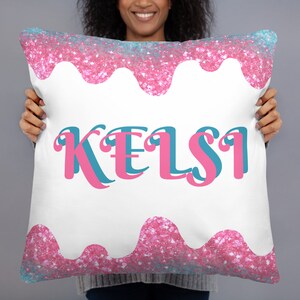Personalisierte Mädchen Kissen, Geburtstagsgeschenk für Mädchen, Schlafzimmer Umarbeitung, Geburtstagsgeschenke für Tochter, Weihnachtsgeschenk Mädchen, niedliches Bettkissen