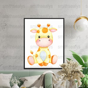 Safari Nursery Decor | Safari Nursery Wall Art | Baby Animal Prints | Safari Print | Kids Wall Art | Set Of 8 | Nursery Prints l Digital