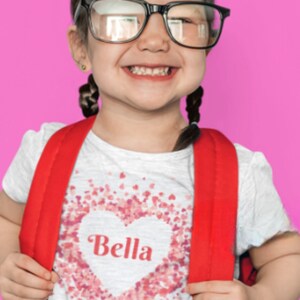 Camicia per San Valentino per ragazze / Camicia per San Valentino per ragazze / Camicia a cuore per San Valentino / Top per San Valentino per ragazze / Camicia a cuore / Camicia personalizzata