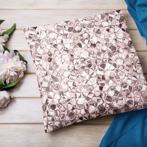 Pastel Pink Sparkle Glam Pillow, Mix and Match Pillow, Decorative Throw Pillow, Holiday Throw Pillows, Holiday Decor, Polyester Pillow