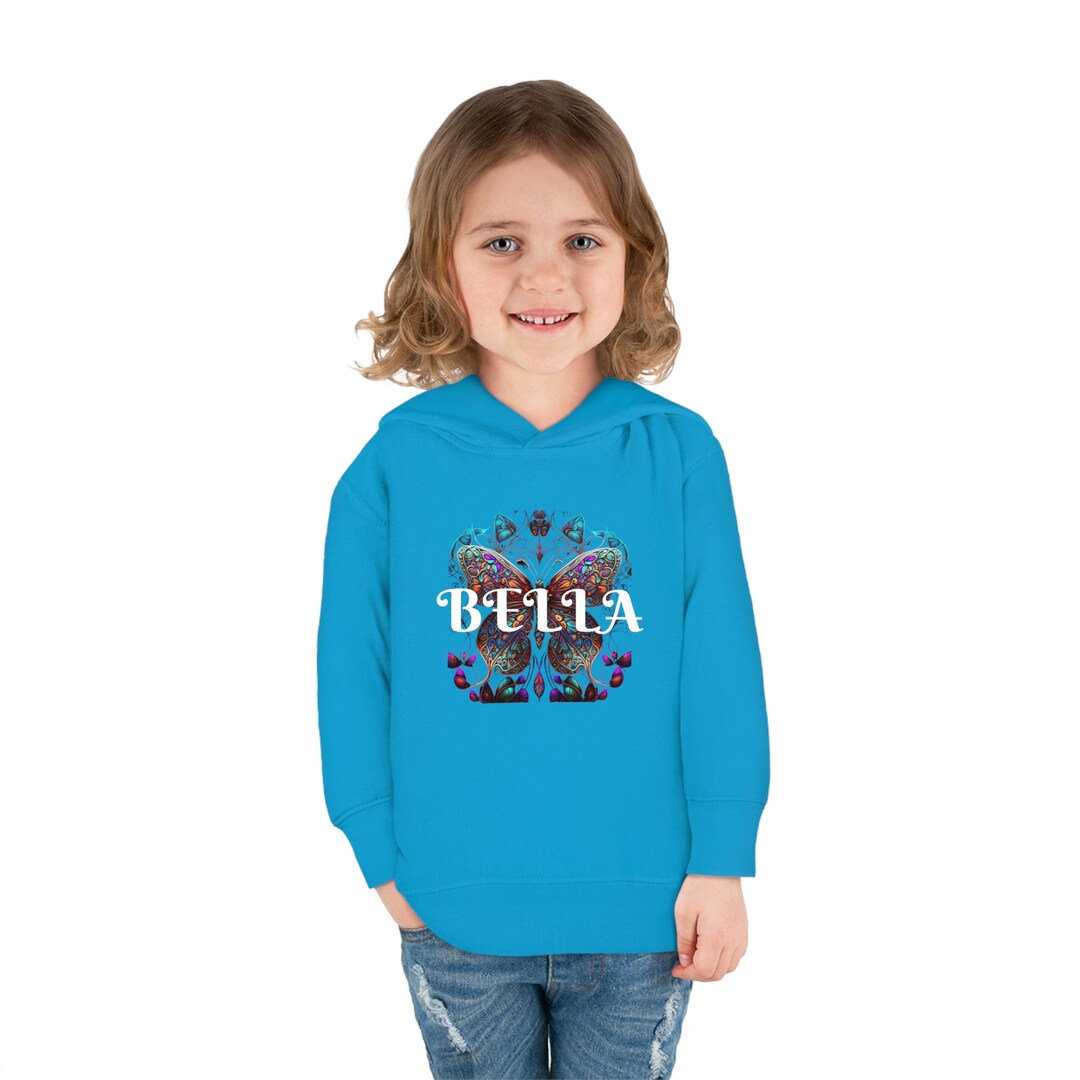Girl's Personalized Butterfly Sweater, Custom Name Sweater, Toddler ...