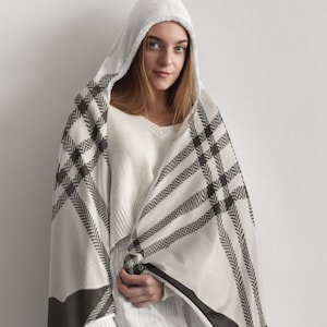 Sherpa Hoodie Blanket | Plush Coat | Birthday Gift Idea | Wearable Blanket | Fleece Hoodie Blanket | Gift For Her, Hooded Blanket, Blanket