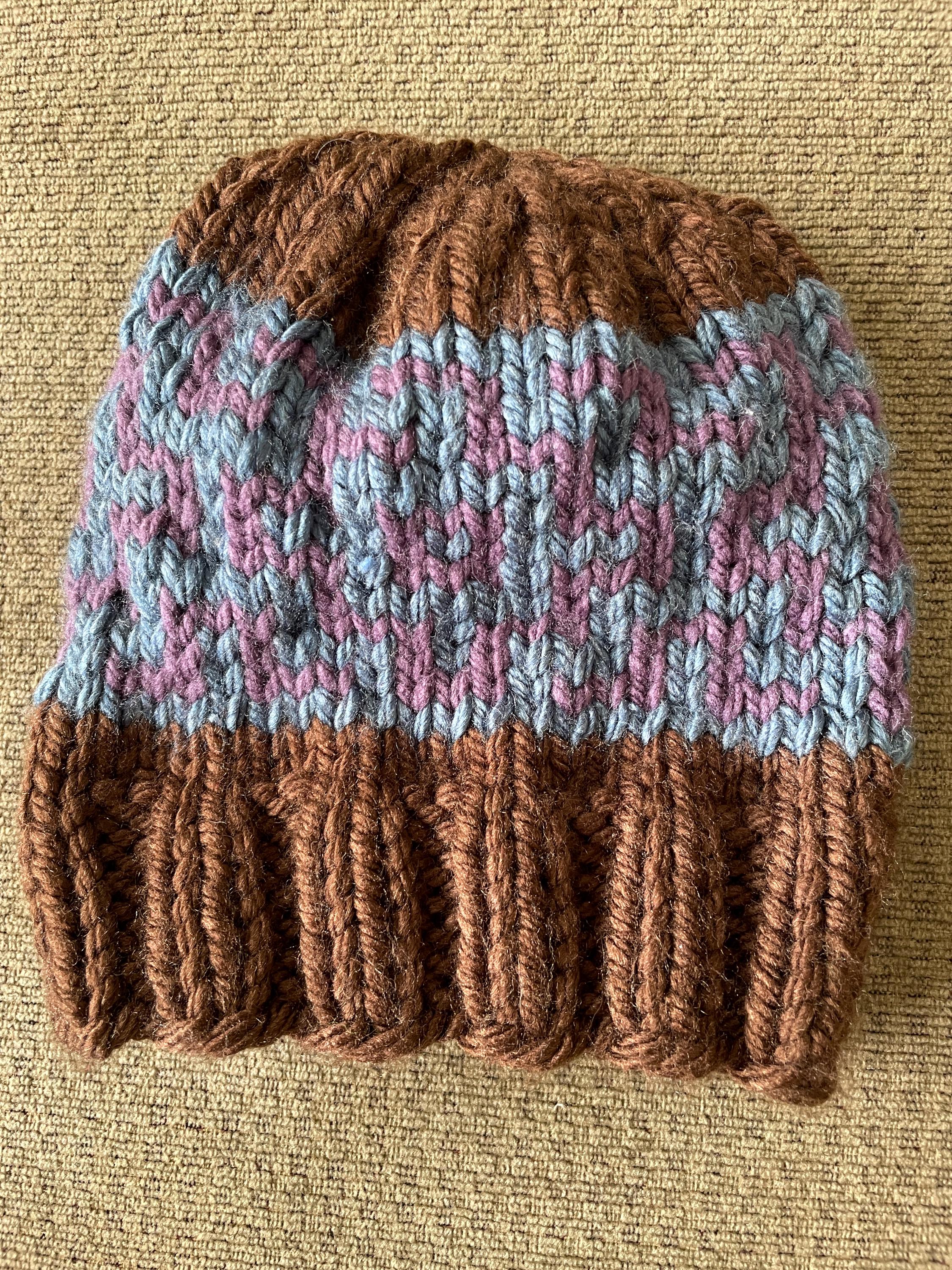 Four Square Beanie Knit Pattern - Etsy display picture 3