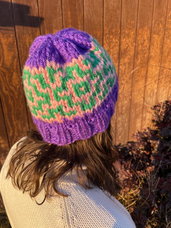 Handmade beanies (4) knit hat Sweet Mountain Crafts Colorwork Beanie Kit - Wyoming Yarn  main image 2
