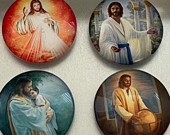 Imanes de Jesús / Imanes de regalo de Navidad / Decoración de Jesús / Regalo de Jesús / Decoraciones de Jesús / Juego de imanes de Jesús / Imanes de refrigerador / Jesucristo