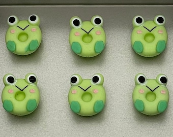 Tiny Frog Magnets | Small Frog Magnets | Frog Lover Gift | Gift for Her | Frog Magnet | Frog Decor | Green Frog Magnets | Frog Gifts