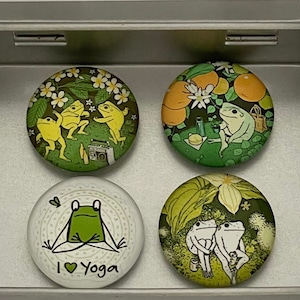 Frog Gift | Frog Magnets | Frog Lover Gift | Gift for Mom | Gift for Her | Frog Decoration | Cute Frogs | Frog Fridge Magnets | Frog Decor