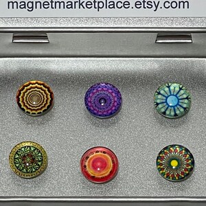Mandala Decoration Magnets | Tiny Magnets | Mandala Art Magnets | Mandala Gift Magnets | Fridge Magnets | Cute Magnets | Housewarming Gift