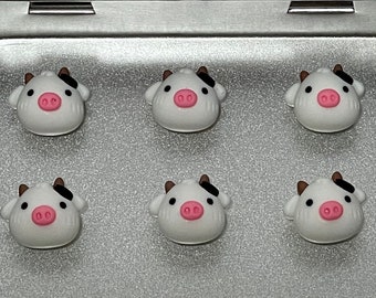 Cow Magnets | Tiny Magnets | Cow Gift for Cow Lovers | Cow Magnet for Fridge | Cow Fridge Magnets | Farm Animals Magnet Set | Cute Magnets