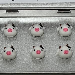 Cow Magnets | Tiny Magnets | Cow Gift for Cow Lovers | Cow Magnet for Fridge | Cow Fridge Magnets | Farm Animals Magnet Set | Cute Magnets