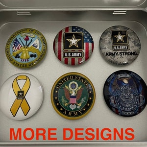 US Bundeswehr Magnete | Armee Geschenk | US Bundeswehr Armee Magneten Set | Kühlschrankmagnete | Büromagnete | Küche Dekor | Büro Dekor