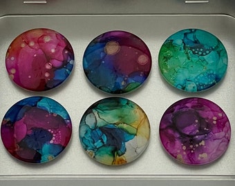 Magneti ad acquerello / Magneti per lavagna bianca / Set di magneti per frigorifero / Regalo di inaugurazione della casa / Magneti di ringraziamento / Magnete per ufficio / Regalo per colleghi