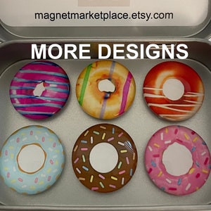 Donut Magnets | Donut Gifts | Donut Themed Gifts | Donut Birthday Gift | Donut Teacher Gift | Donut Day | Donut Decor | Donut Home Decor