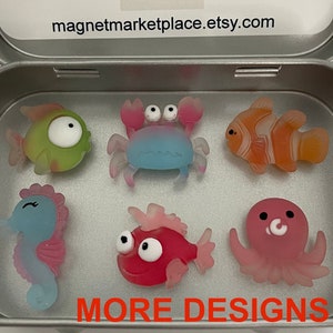 Peixes bonitos de &lt;br&gt; Entrega Rápida? Ímãs de peixe | Decoração de cozinha | Decoração de dormitório | Ímãs de geladeira | Conjunto de ímãs | Ímãs do tema do oceano de &lt;br&gt; Entrega Rápida? Sob o mar