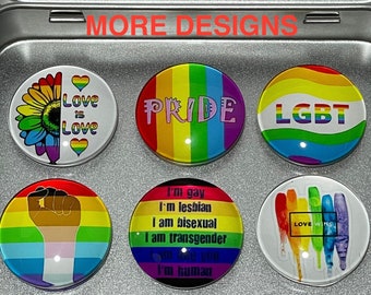 Gay Pride Magnets | Pride Month Gift | Pride Magnet Set | Pride Flag Magnets | Pride Fridge Magnets