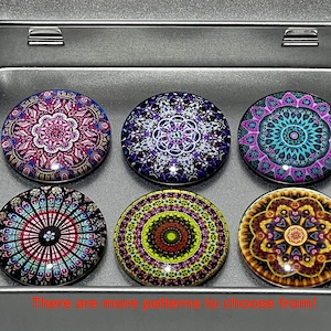 Mandala Decoration Magnets | Mandala Art Magnet Set | Mandala Floral Magnets | Bohemian Magnet Set
