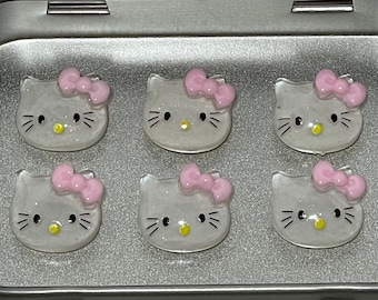 Kitty Magnets | Kitty Face Magnet Set | Kitty Cat Magnets | Fridge Magnet Set | Cute Magnets | Locker Magnets | Gift for Friend