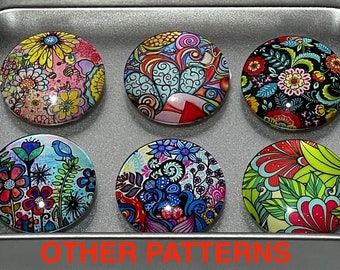 Cadeau magneetset | Cadeaumagneten leraar | Keukenmagnetenset | Koelkastmagneten bloemen | Moederdagcadeauset