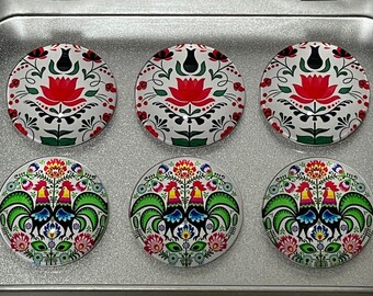 Rooster Magnets | Rooster Decor | Hens and Rooster | Rooster Gifts | Rooster Lover Gifts | Fridge Magnet Set | Rooster and Hens