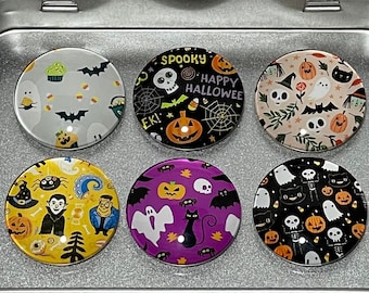 Halloween Magnets | Halloween Refrigerator Magnets | Halloween Kitchen Magnets | Halloween Decor | Halloween Magnet Set | Spooky Magnets