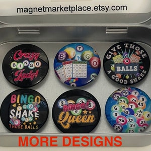 Magnesy Bingo | Prezenty Bingo | Królowa Bingo | Prezenty dla Miłośników Bingo | Prezenty Bingo dla Niej | Prezenty Bingo dla Kobiet | Zestaw Magnesów Bingo | Bingo Bingo