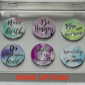 Inspirational Magnets | Positive Words Magnet Set | Positive phrases Magnets