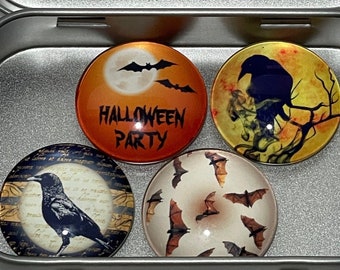 Halloween Party Magnets | Halloween Gift | Halloween Refrigerator Magnets | Halloween Kitchen Decor | Spooky Magnets | Halloween Magnet Set