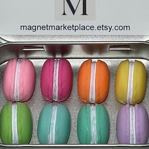 Macaron Tårtor Magneter | Macaron Halvmagneter | Macaron Kakor Magneter | Temagneter Macaron | Macaron Konst | Macaron Gåva | Present Gåva