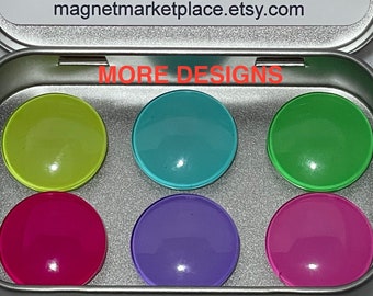 Aimants colorés | Ensemble d'aimants mignons | Cadeau d'anniversaire | Cadeau de collègue | Décor de bureau | Décor de cuisine | Aimants pour le frigo