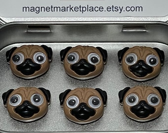 Pug Gift | Pug Magnets | Pug Lover Gift | Pug Gift for Pug Lovers | Pug Themed Gift | Pug Memorial Gift | Pug Mom Gift | Pug Dad Gift