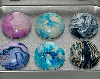 Naturstein Magnete | Faux Stein Magnet Set | Faux Stein Magnete | Einzigartiges Kühlschrankmagnet Set
