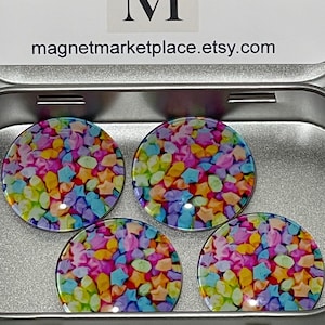 Marshmallow Magnets | Marshmallow Gift | Cereal Magnets | Fridge Magnets | Marshmallow Cereal Art | Magnet Set | Unique Gift Idea